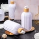 thumbnail image 1 of Dispensador de jabón espumante blanco - Bomba de jabón recargable para baño y cocina - Botella de plástico de 7,2" para gel de ducha y loción, 1 of 9