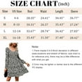 thumbnail image 5 of OUSIMEN Women's A-Line Crew Neck Short Sleeve Mini Floral Dress, 5 of 5