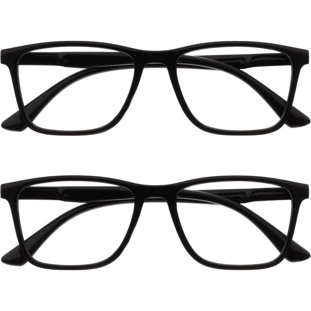 OPULIZE NYX Reading Glasses with Blue Light Blocking for Women Men, Rectangular Frame with UV & Eyestrain Protection