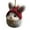 Rabbit, variant on Cozy Woodland Animal Christmas Ornaments, 1 Pc Handmade Plush Forest Animal Ornament Set with Red Knit Hats and Golden Bows, Rustic Christmas Tree Decorations for Animal Lovers, 3.2",Rabbit