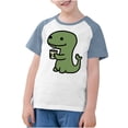 thumbnail image 3 of RXIRUCGD 2025 Vêtements d'Été pour Enfants Tout-Petits Garçons Filles Mode Mignon Col Rond Imprimé Manches Courtes Haut, 3 of 7