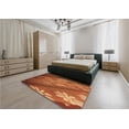 thumbnail image 5 of Ahgly Company Machine Washable Indoor Rectangle Transitional Tomato Red Area Rugs, 2' x 4', 5 of 7