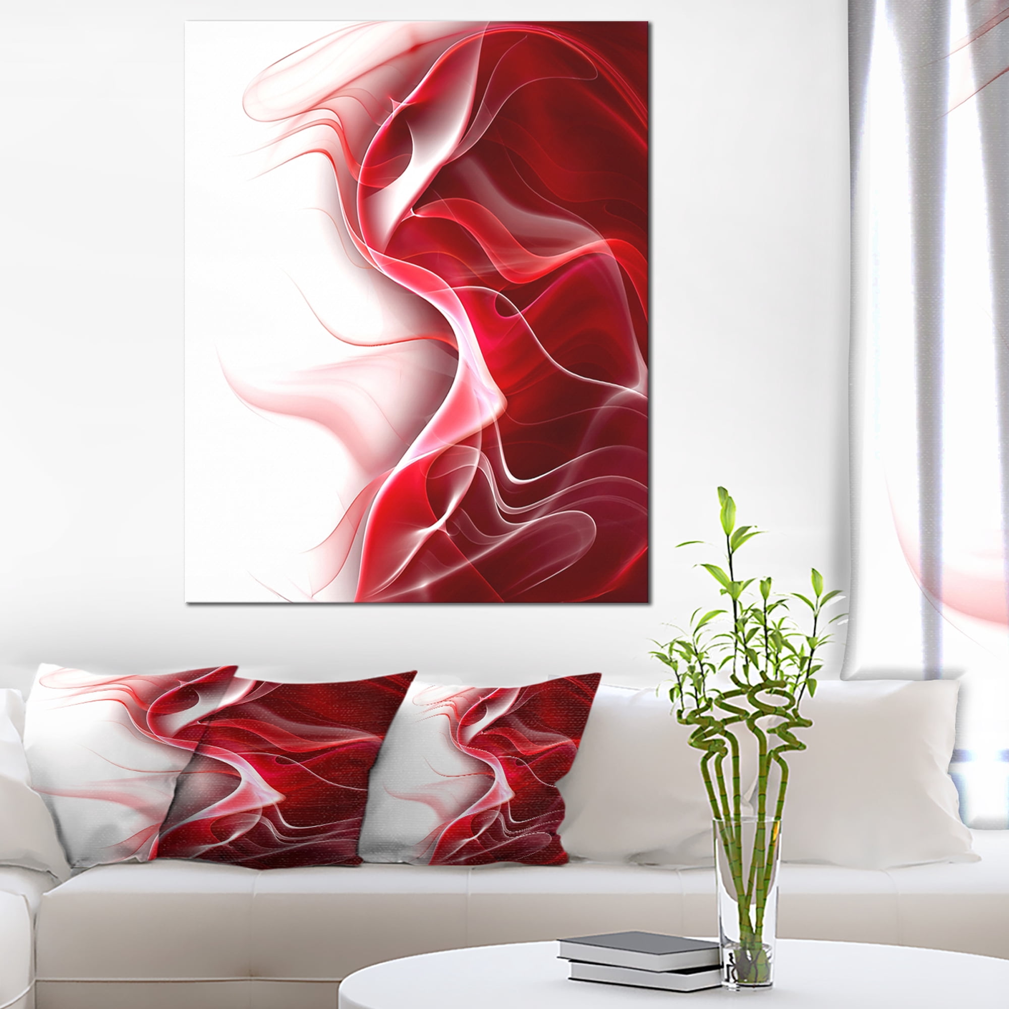Designart '3D Fractal Abstract Design ' Abstract Canvas art print
