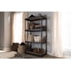 thumbnail image 1 of Estantería multiusos Baxton Studio metal negro 4 Estantes BR10-Black-Shelf, 1 of 2