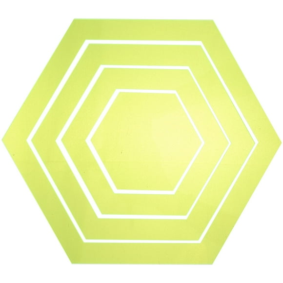 Milisten 4Pcs Patchwork Quilting Ruler Clear Hexagon Cutting Ruler Acrylic Sewing Ruler Sewing Supply