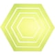 thumbnail image 1 of Juego de 4 reglas de patchwork, acolchado y corte hexagonal transparente. Reglas de costura acrílicas., 1 of 7