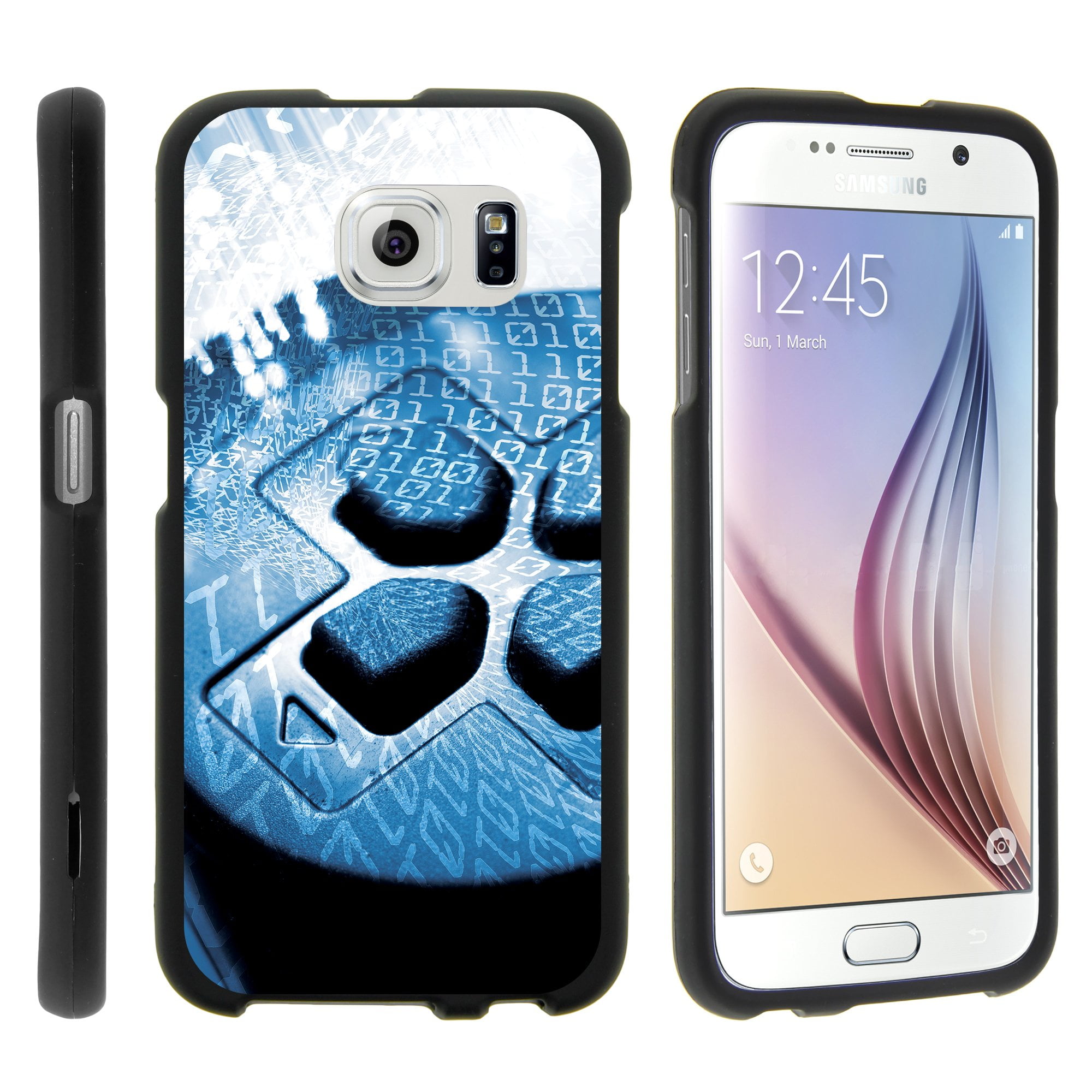 Turtlearmor A For Samsung Galaxy S6 G9 Slim Duo Two Piece Hard Cover Slim Snap On Case Game Controller Buttons Walmart Com