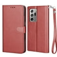 thumbnail image 2 of Galaxy Note 20 Ultra (2020),Takfox Leather Wallet Case Flip Magnetic Closure Card Slots Cash Pockets with Kickstand Protective Folio Flip Cover -Wine Red, 2 of 6