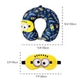thumbnail image 2 of Almohada cervical de viaje MINISO Minions, 100% espuma viscoelástica con máscara para ojos, 2 of 6