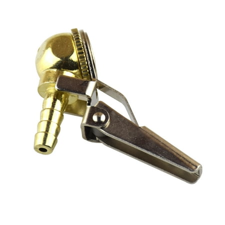 

Pure Copper Chuck Type Air Nozzle Pneumatic Pump Adapter Connector(Golden)