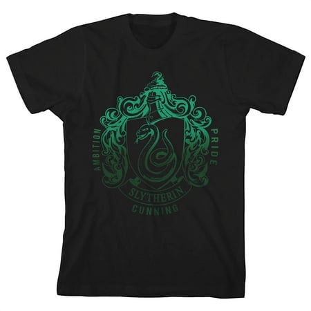 Harry Potter Slytherin Toddler Boy s Black Graphic Tee-4T