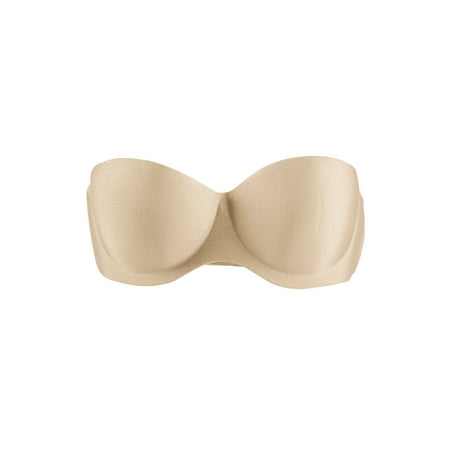 

Allegra K Women s Strapless Demi Cup Push Up Underwire Bra
