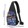 thumbnail image 4 of Disketp Sling Backpack,Multipurpose Crossbody Shoulder Bag Travel Hiking Daypack-Colorful Fall Leaves, 4 of 6