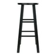 thumbnail image 4 of Winsome Obsidian 3-Pc Pub Set, Round Table & 2 Round Seat Bar Stools, Black, 4 of 8