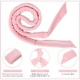 thumbnail image 2 of Heatless Curlers Headband, Soft Velour Heatless Curls, Overnight Heatless Hair Curling Set (Pink, 7Pcs), 2 of 5