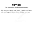 thumbnail image 2 of Transit Auto Front Disc Brake Rotors and Semi-Metallic Pads Kit for Car Ford Ranger Mazda B4000 4WD K8S-100106, 2 of 11