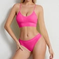 thumbnail image 2 of Gathering Thin Steel Oversized Sports Suspender Vest French Triangular Cup Bra Set, 2 of 6
