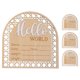 thumbnail image 1 of 4 letreros de madera para anunciar el nacimiento de un bebé, letreros de madera para anunciar el nombre del bebé, para fotos de guardería, 1 of 7