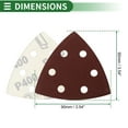 thumbnail image 4 of Papel de lija para mouse sander Unique Bargains, almohadillas de 90x90mm, rojas, 80 piezas, grano 400, molienda y pulido para automóviles, 4 of 7