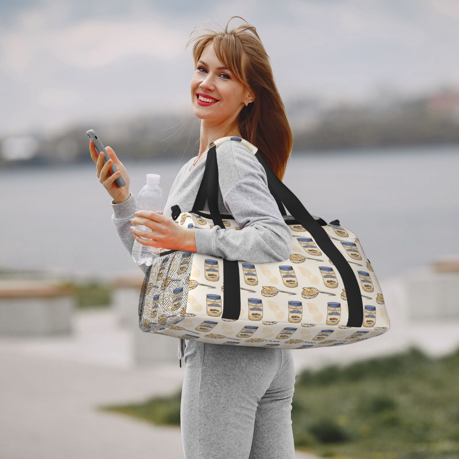 Fuzoiu Peanuts Print Travel Duffle Bag,Carry On Tote Bags,Duffel Bag,Sport Gym Bag, Hospital Bag for Labor and Delivery, Overnight Bag,Luggage Bag