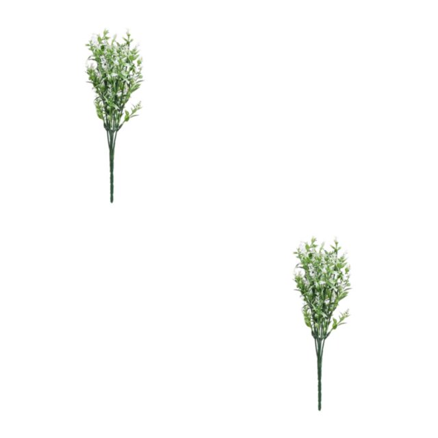 mmirethe 2x Artificial Plant And Wide Range Of Uses For Any Space Realistic white 2Set