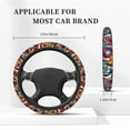 thumbnail image 3 of Naloa Abstract Jazz Instrumental Elastic Steering Wheel Cover, Auto Steering Wheel Cover – 15 Inch, Fit Suvs,Vans Cars,Trucks, 3 of 6