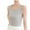 Gray, variant on BLVB Summer Womens Tank Tops Scoop Neck Slim Fitted Sleeveless Layering Shirts for Women Ribbed Basic Top
