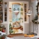 thumbnail image 4 of Cortina de puerta de Navidad - Decoración navideña estilo bordado de 35" x 72" para puerta principal, pared y fiesta, 4 of 6