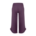 thumbnail image 5 of Cargo Pants Women High Waist Casual Pants for Loose Linen Drawstring Waistband Asymmetrical Hem Trousers, 5 of 6