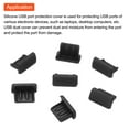 thumbnail image 4 of 35pcs Phone Mini USB Port Plugs Covers Caps Silicone Anti Dust Protectors for Laptop MP3 Mini USB Female End, Black, 4 of 4