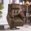 MCombo Dual Motor Power Lift Recliner Chair With Heat & Massage - Large Lift Chair For Tall People, Faux Leather, Zero Gravity, USB Ports (Black)