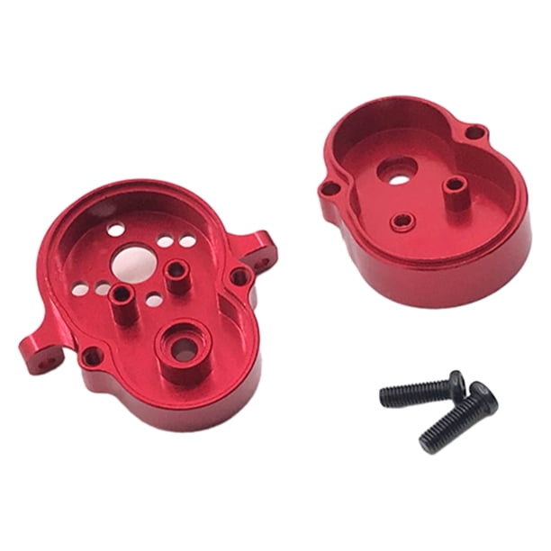 Caja de Engranajes de aleación de aluminio Bewildely para 1/10 WPL D12 RC Rojo