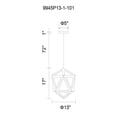 thumbnail image 2 of CWI Lighting 1 Light Pendant with Black & Wood finish, 2 of 2