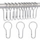 thumbnail image 1 of Paquete de 40 anillos para cortina de ducha, ganchos colgantes para clasificar y organizar, 1 of 5