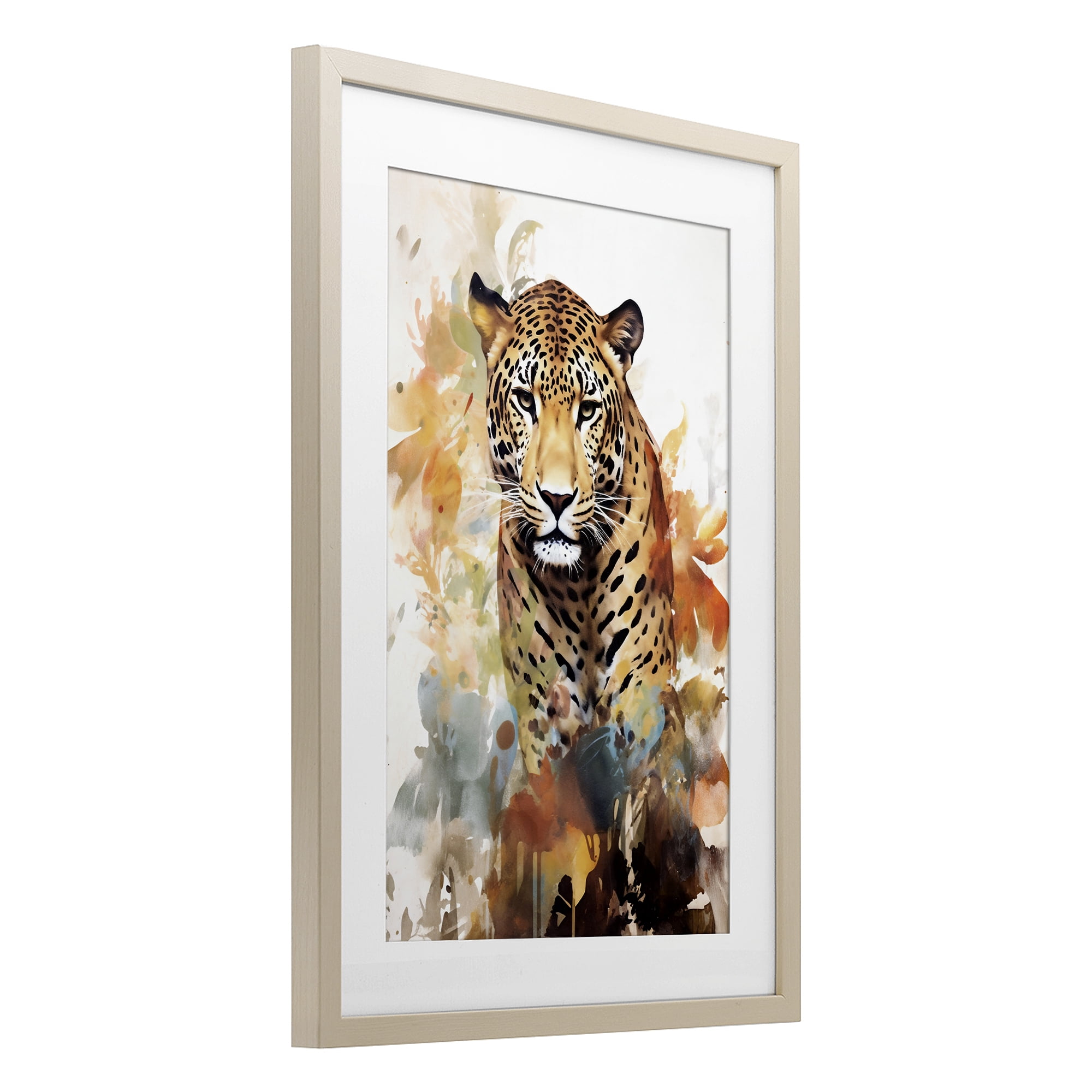 Stupell Industries Wild Cheetah Grace Birch Framed Print Under Glass, design by Ray Powers