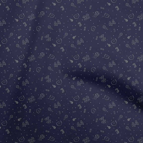 oneOone Polyester Spandex Blue Fabric Sports Sewing Fabric By The Yard Printed Diy Clothing Sewing Supplies 56 Inch Wide-aC