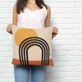 thumbnail image 2 of Vintage Boho Pillow Covers 16x16 Inch Decorative Throw Pillow Cover, Bohemia Abstract Geometric Sofa Pillowcases Accent Cushion Case Home Decor Bedroom Living Room, 2 of 6