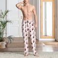 thumbnail image 2 of Mens Pajama Pants, Red Bloody Scary Hands2 Soft Sleep & Lounge Pants for Men, Cuteness Casual PJ Bottoms Pants with Pockets, 2 of 7