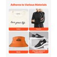 thumbnail image 5 of VEVOR Heat Transfer Vinyl, 12 in x 70 ft, Glossy Black HTV Iron on Vinyl Roll, Easy to Cut and Weed, Strong Adhesion, Compatible with Cutting Machines, for Various Materials, T-shirts, Pillows, Hats, 5 of 9