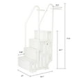 thumbnail image 4 of UBesGoo Above Ground Swimming Pool Entry Smart Step/Ladder Steps, 4 steps, White, 4 of 10