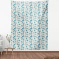 thumbnail image 3 of Ambesonne Grey and Blue Fabric by the Yard Upholstery, Daisies, 5 Yards, Pale Grey Black Blue, 3 of 4