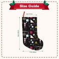 thumbnail image 3 of Uemuo Colorful Geometry Print Christmas Stockings, 18inch Xmas Hanging Stocking Decorations for Christmas Party Family Decor, 3 of 7
