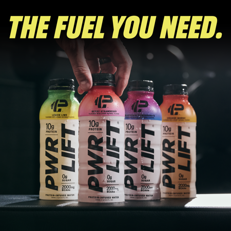 PWR LIFT PROTEIN-INFUSED WATER, 10G PROTEIN, 2000 BCAAS, BLUEBERRY POMEGRANTE, 16.9 FL OZ