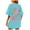 Blue, variant on Womens Shirts Beach Oversized Graphic Vintage Baggy Tees Summer Vacation Women's Tops Light Gray M