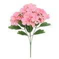 thumbnail image 2 of 1 Bunch Artificial Hydrangea Bouquet, Real touch Fake Flower for Home Table Centerpiece, Wedding Decor Festival Bouquet, Uv Resistant Silk Plant (Pink), 2 of 9