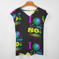 thumbnail image 3 of I Love The 80's Eighties Short Sleeve T Shirts Summer V Neck Tops Fashion Casual Tee Shirt, 3 of 7