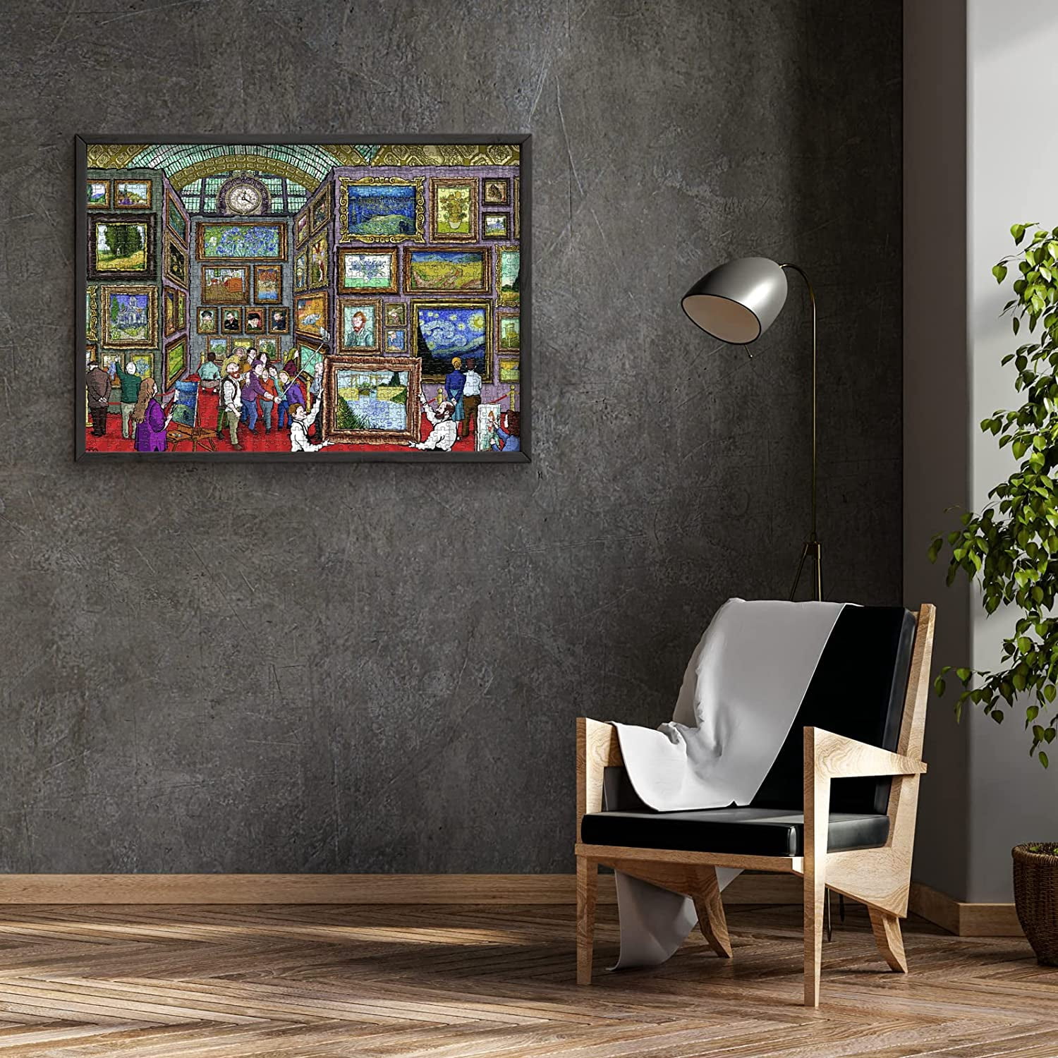 Antelope - 1000 Piece Puzzle for Adults, Van Gogh Jigsaw Puzzles 1000 Pieces, Van Gogh's Time Travel to Muse Da Orsay Puzzles for Adults 1000 PC by Alireza Karimi Moghaddam