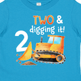 thumbnail image 4 of Inktastic Two and Digging It Bulldozer 2nd Birthday Boys or Girls Toddler T-Shirt, 4 of 5