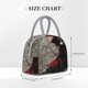 thumbnail image 2 of Balery Dark Red Hooded Girl Bolsa de Almuerzo para Mujeres, Caja de Almuerzo, Bolsa de Almuerzo Pequeña Impermeable, Tote de Almuerzo Reutilizable con Gran Capacidad, 2 of 6