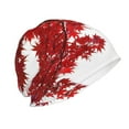 thumbnail image 2 of KLL Red Maple Leaf Winter Fall Beanie Knit Hats for Men & Women - Warm & Soft Stylish Toboggan Caps for Cold Weather, 2 of 6